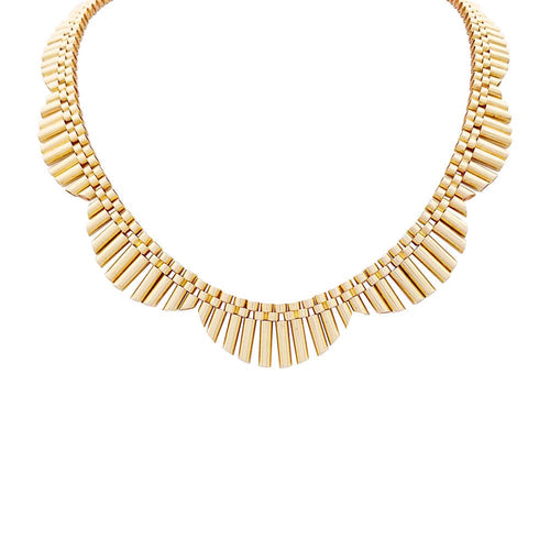 Collier Collier collerette années 1950 or rose. 58 Facettes 33517