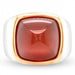Ring 56 FRED - Pain de Sucre Ring 2 Gold Carnelian 58 Facettes 61G00083