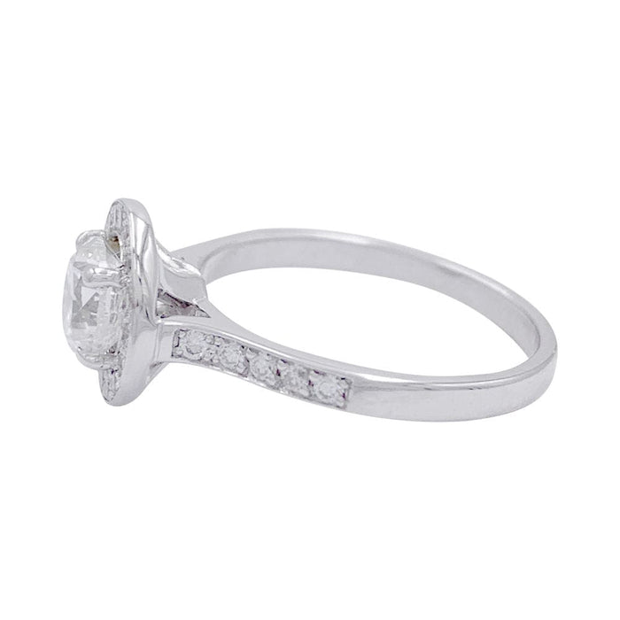 Bague 53 Bague solitaire diamant, or blanc. 58 Facettes 32246