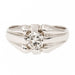 Ring 54 Solitaire Ring White Gold Diamond 58 Facettes 1931065CN