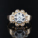 Ring 52 Old diamond ring surrounded by pearls 58 Facettes 21-611