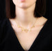 Necklace Antique gold drapery necklace and pearls 58 Facettes 23-081