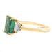 Ring 50.5 Yellow gold emerald diamond ring 58 Facettes 61300066