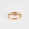 Bague 53.5 Bague contemporaine en or rose, diamants 58 Facettes