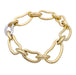 Bracelet Pomellato bracelet, "Paisley", yellow gold, white gold, diamonds. 58 Facettes 33056