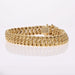 Bracelet Thin yellow gold chiseled American mesh bracelet 58 Facettes 23-224
