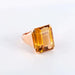 Rectangle Citrine Cocktail Ring Ring 58 Facettes