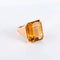 Bague Bague Cocktail Citrine rectangle 58 Facettes
