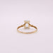 Ring Aquamarine Ring Yellow gold 58 Facettes