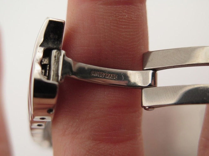 Montre montre CARTIER la dona large 2835 28 mm quartz acier palladie 58 Facettes 253462