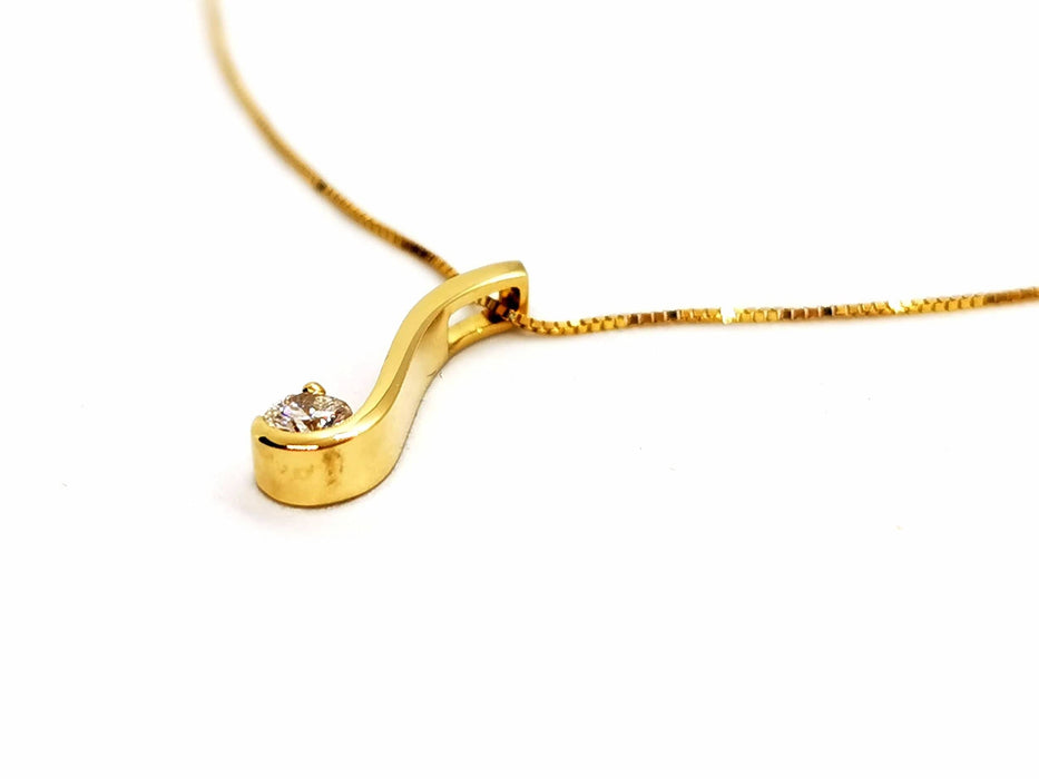 Collier Collier Chaîne + pendentif Or jaune Diamant 58 Facettes 1126006CN