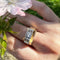 Bague 56.5 Bague tank Or jaune Platine Diamants 58 Facettes REF2210