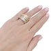 Ring 52 Pomellato ring, "Tubolare", two golds and diamonds. 58 Facettes 33525