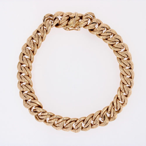 Bracelet Bracelet gourmette or jaune 58 Facettes CVBR40