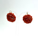 Boucles d'oreilles Boucles d'oreilles anciennes en corail sicilien 58 Facettes