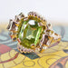 Ring 58 Peridot flower ring in pink gold 58 Facettes 22-224