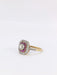 Ring Art Deco ring with calibrated ruby ​​diamonds 58 Facettes 882