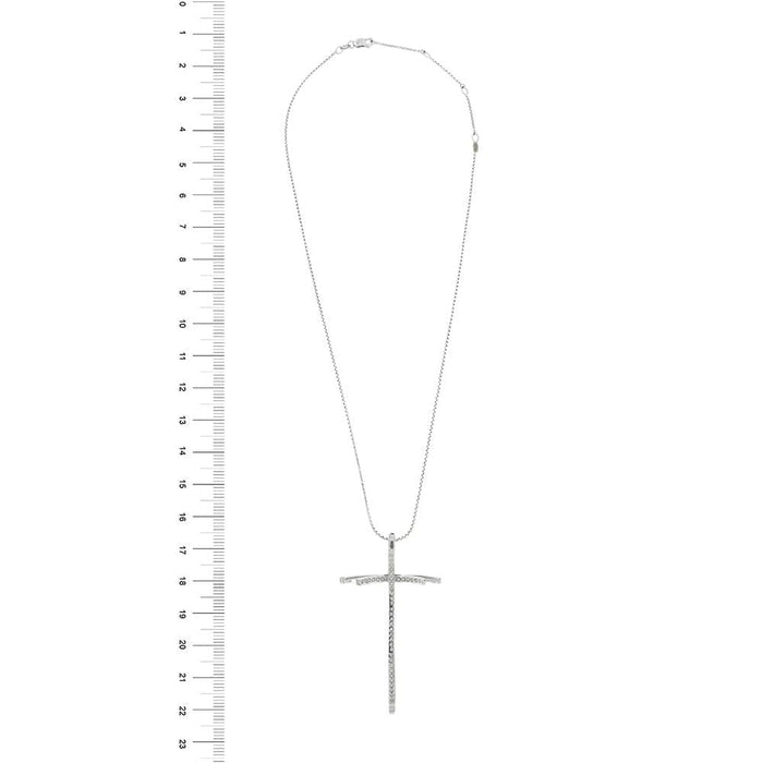Collier Collier pendentif croix et diamants 58 Facettes 26524