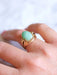 Bague Bague chevalière boule vintage en or rose et jade 58 Facettes