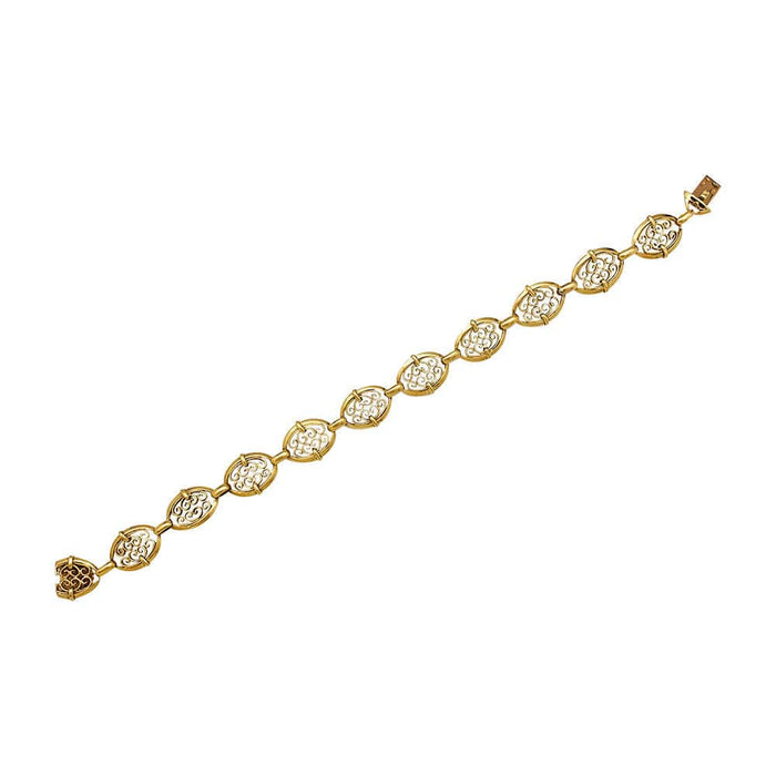 Bracelet Bracelet filigrane en or jaune. 58 Facettes 30722