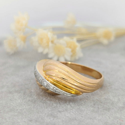 Bague Bague en or rose et diamants 58 Facettes 16026