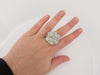 Ring 55 CHANEL camelia ring in 18k white gold and 3.45ct diamonds 58 Facettes 239245