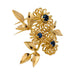 Boucheron “Fleurs” brooch in pink gold and sapphires. 58 Facettes 31646