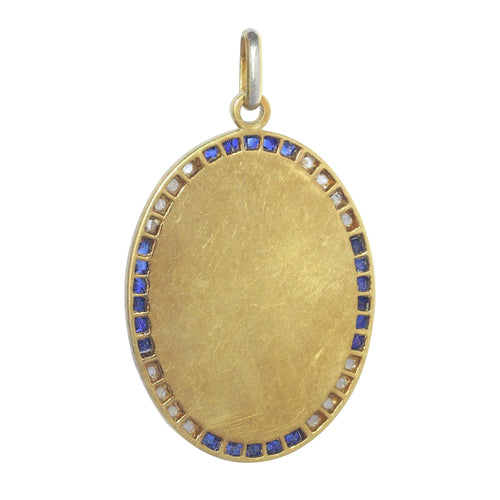 Pendentif Pendentif Diamants et Saphirs Art Déco 58 Facettes 23191-0427