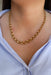 Necklace Chain link necklace Yellow gold 58 Facettes 2283954CN