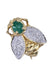 EMERALD AND DIAMOND BEE BROOCH BROOCH 58 Facettes 080431