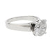 Bague Bague diamant 2,01 carats, en or platine. 58 Facettes