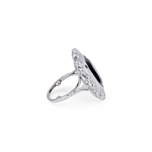Bague 50 Bague Margueritte Platine Saphir Diamant 58 Facettes 1