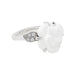 Ring 50 Chanel “Camélia” ring in white gold, white agate and diamonds. 58 Facettes 30917