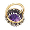 Bague 53 Bague en or et argent début du XX eme siècle, améthyste et diamants. 58 Facettes 31774