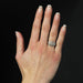 Ring 54 Art Deco platinum and diamond ring 58 Facettes 23-317