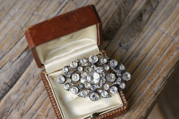 Broche pendentif pierres du Rhin 58 Facettes