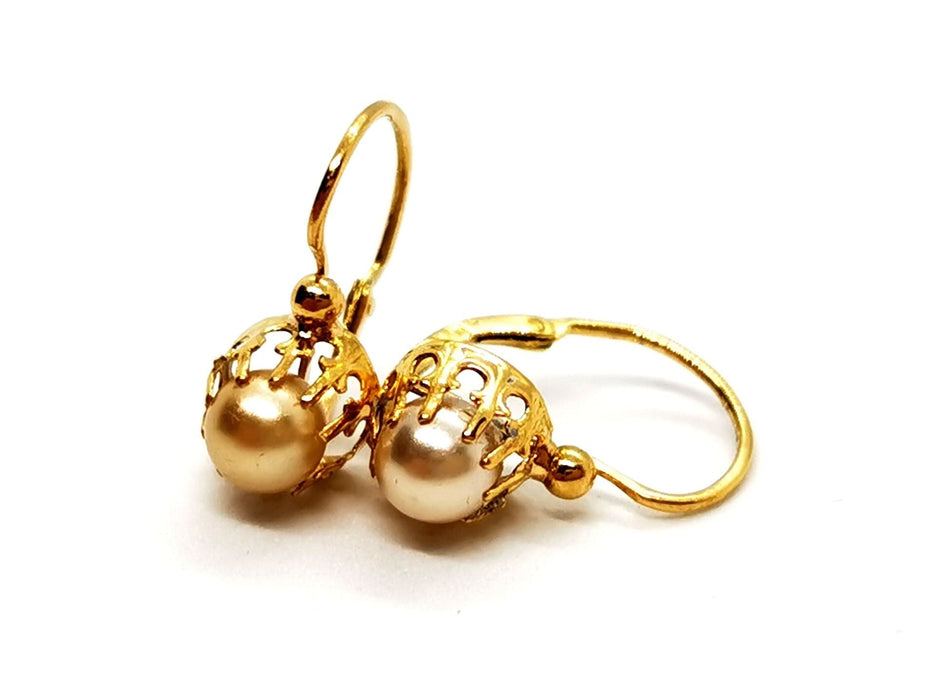 Boucles d'oreilles Boucles d'oreilles Dormeuses Or jaune Perle 58 Facettes 1345938CN