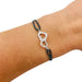 Bracelet Dinh Van bracelet, “Double Hearts R9”, white gold. 58 Facettes 31221