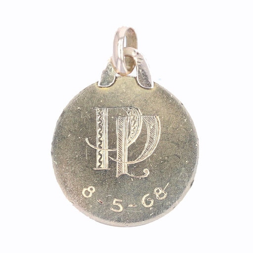 Pendentif Médaille Christ en or rose 58 Facettes 14-196A