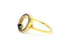 Ring 56 Ring Yellow gold Sapphire 58 Facettes 870456CD