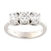 Bague Bague trilogie en or blanc avec diamants 2,10 ct D/SI2 58 Facettes G3264