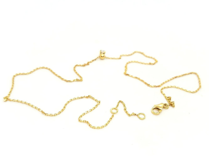 Collier Collier Chaîne + pendentif Or jaune Diamant 58 Facettes 579132RV