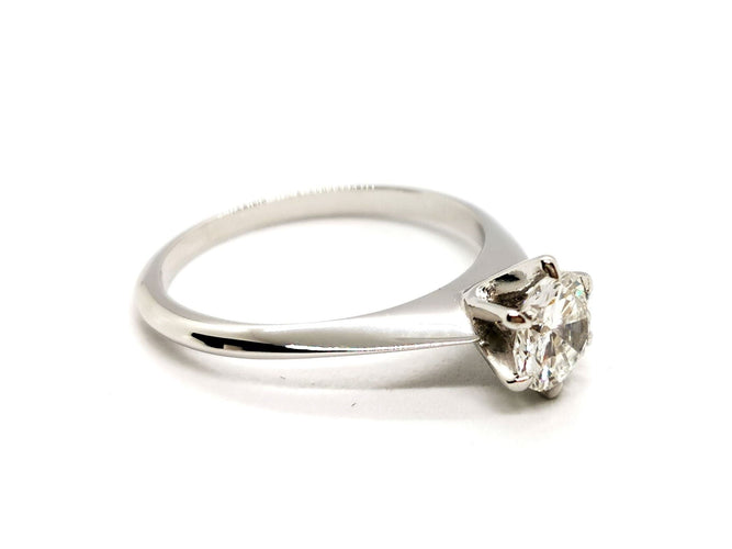 Bague 52 Bague Solitaire Or blanc Diamant 58 Facettes 1236775CN