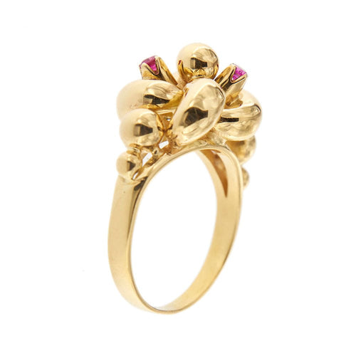 Bague 53 Bague vintage avec rubis 58 Facettes 28310