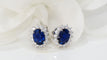 Boucles d'oreilles Boucles d'oreilles Saphirs Ceylan et Diamants 58 Facettes 32243