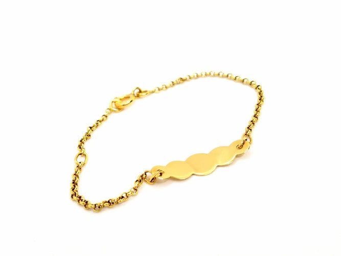 Bracelet Bracelet Gourmette Or jaune 58 Facettes 870460CD