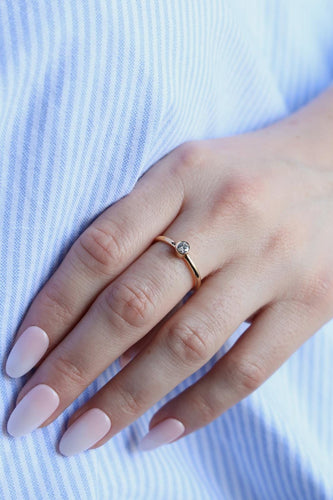 Bague 54 Bague Solitaire Or jaune Diamant 58 Facettes 2259617CN