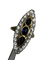 Bague 60 BAGUE ANCIENNE MARQUISE TRILOGIE DE SAPHIRS ET DIAMANTS 58 Facettes