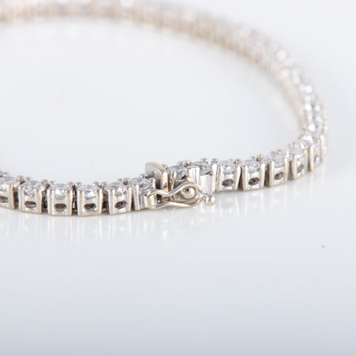 Bracelet Bracelet Rivière Or Blanc Diamants 4cts 58 Facettes 220406