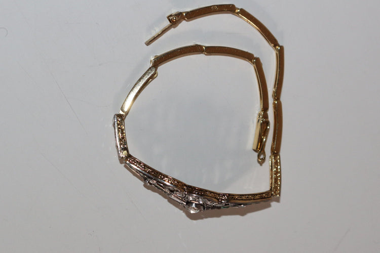 Bracelet Bracelet diamants et émeraudes 58 Facettes 520